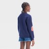 Girls' Rolling Stones Graphic Sweatshirt - Navy Blue - 3 of 4