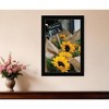 HomeRoots Sunflower Bouquet Black Framed Print Wall Art - 2 of 4