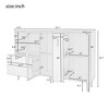 Bella Depot 55.1''W Two-door Storage Cabinet with Two Drawers - 4 of 4