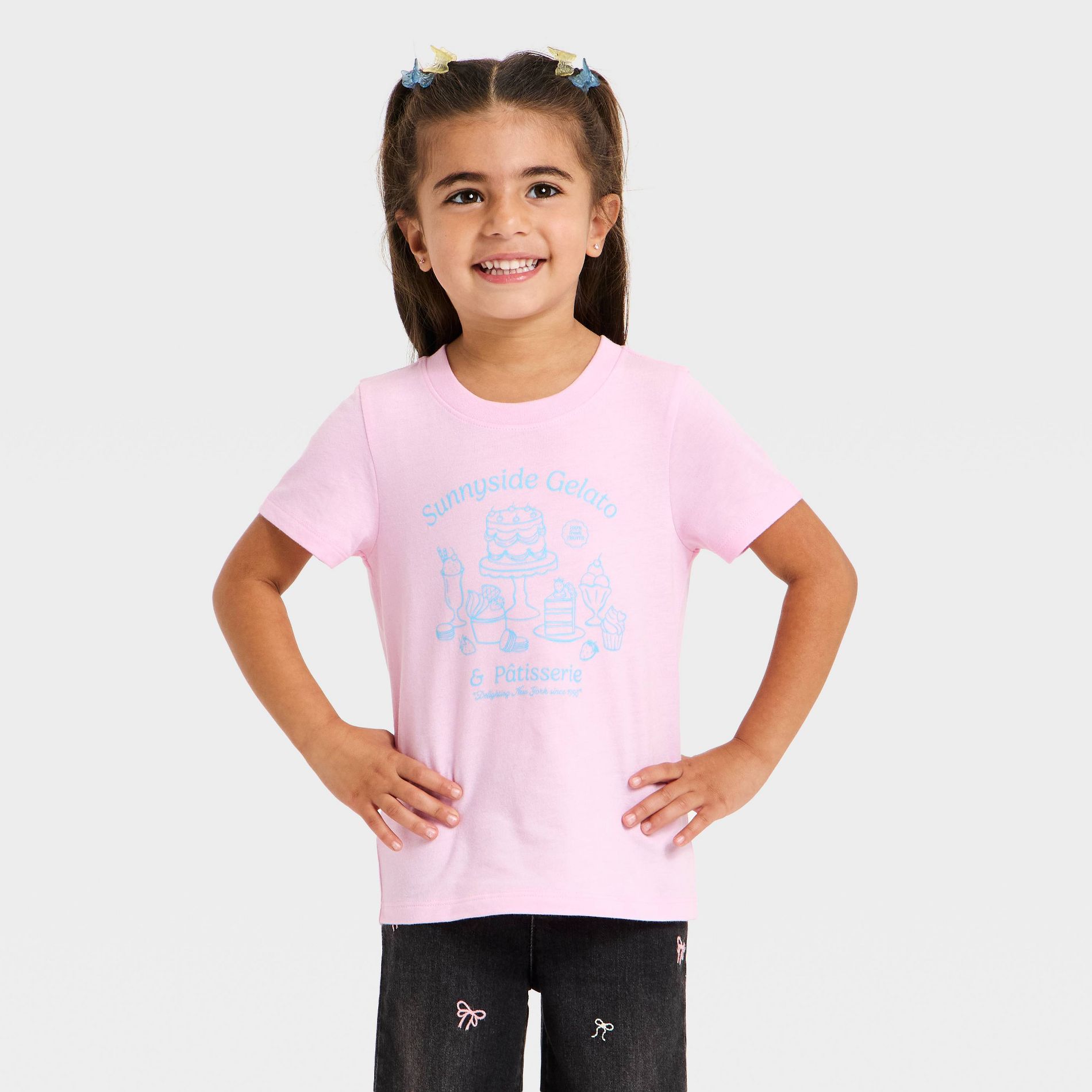 Toddler Girls' Sunnyside Gelato T-Shirt - Cat & Jack™ Light Pink 4T