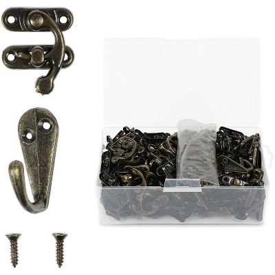 Okuna Outpost 100 Right Box Toggle Latch Hook Hasp, 400 Replacement Screws (Bronze, 500 Pieces)