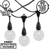 Novelty Lights Globe Outdoor String Lights with 100 suspended Sockets Suspended Black Wire 100 Feet - 2 of 4