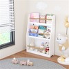 YONWAY 3 Tier Kids Book Shelf,Kids Book Rack, Helps Keep Bedrooms, Playrooms, and Classrooms Organized,White - 2 of 4