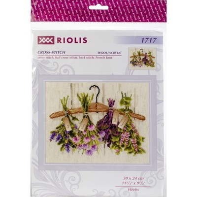 RIOLIS Counted Cross Stitch Kit 11.75"X9.5"-Herbs (14 Count)