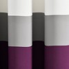 Alexander Color Block Light Filtering Window Curtain Panels Purple/Gray 52X84 Set - 3 of 4