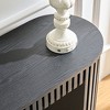 PAGED Curved Console Table with Drawer, Modern Minimalist Entryway Table with Unique Vertical Stripe Design for Living Room, Entrance - 4 of 4