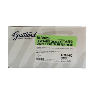 Guittard Semisweet Chocolate Cookie Drops - 25 lb