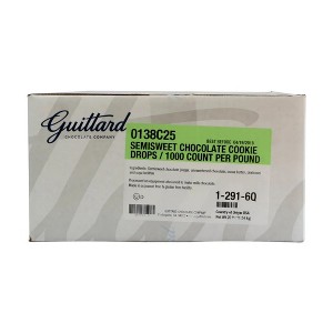 Guittard Semisweet Chocolate Cookie Drops - 25 lb - 1 of 3