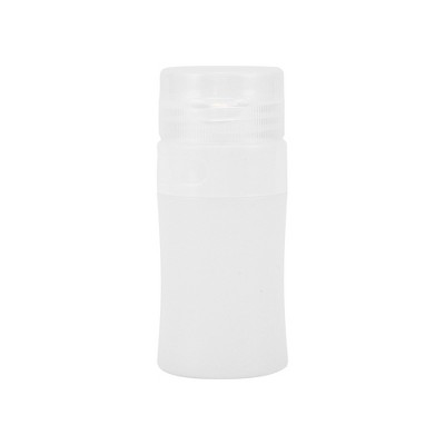 Unique Bargains Portable Cylinder Silicone Pump Bottle Pink 1 Pc