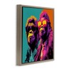 Stupell Industries Pop Style Gorilla Duo Floating Frame Canvas Art - 2 of 4