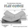 Imaginarium Little Brother Little Sister Kids' and Toddler Small Play Couch Dark Gray: Activity Center for Ages 1-5 - 2 of 4