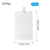 Unique Bargains Convenient Reusable Transparent Odor-Free Well-Sealed Plastic Liquor Pouches - 2 of 4