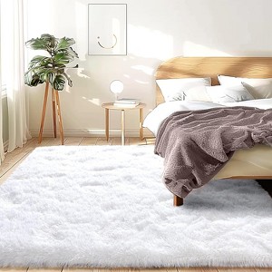 Super Soft Shaggy Rugs Fluffy Carpet, Modern Plush Area Rug for Living Room Bedroom Kids Room - 1 of 4