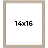 PosterPalooza | 14x16 Thin Barnwood Picture Frame, UV Acrylic, 2 Finishes - Grey and Black - 2 of 4