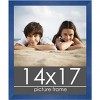 PosterPalooza | Classic Modern Blue Picture Frame - UV Acrylic, Foam Board Backing, Hanging Hardware - 2 of 4