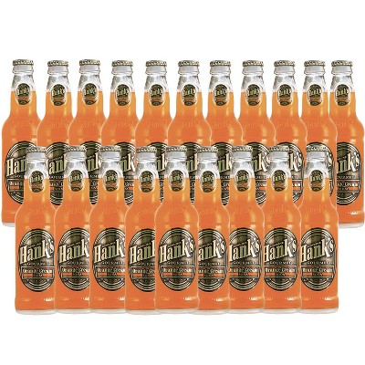 Hank's Genuine Gourmet Orange Cream Soda, 12 fl oz Bottles – Premium Craft Soda with Citrus, Creamy Flavor – Nostalgic Creamsicle Taste, Pack of 20