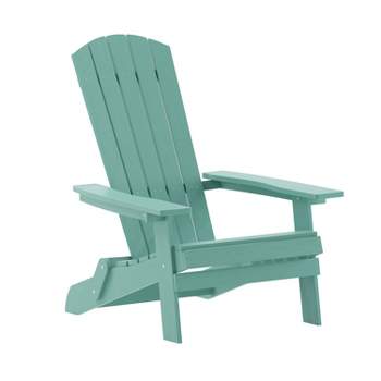 Flash Furniture Charlestown All-Weather Poly Resin Indoor/Outdoor Folding Adirondack Chair