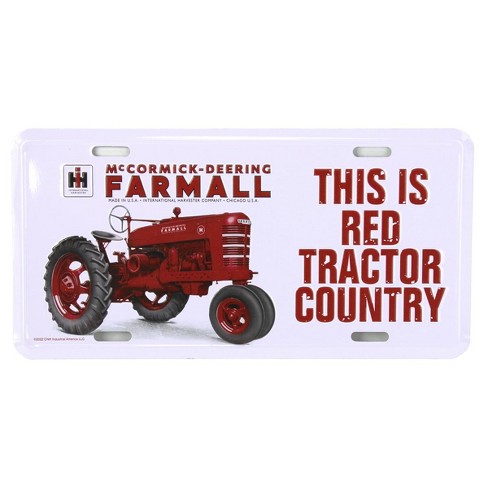 IH This is Red Tractor Country Metal License Plate, 11.87in x 6in 42068 - image 1 of 2