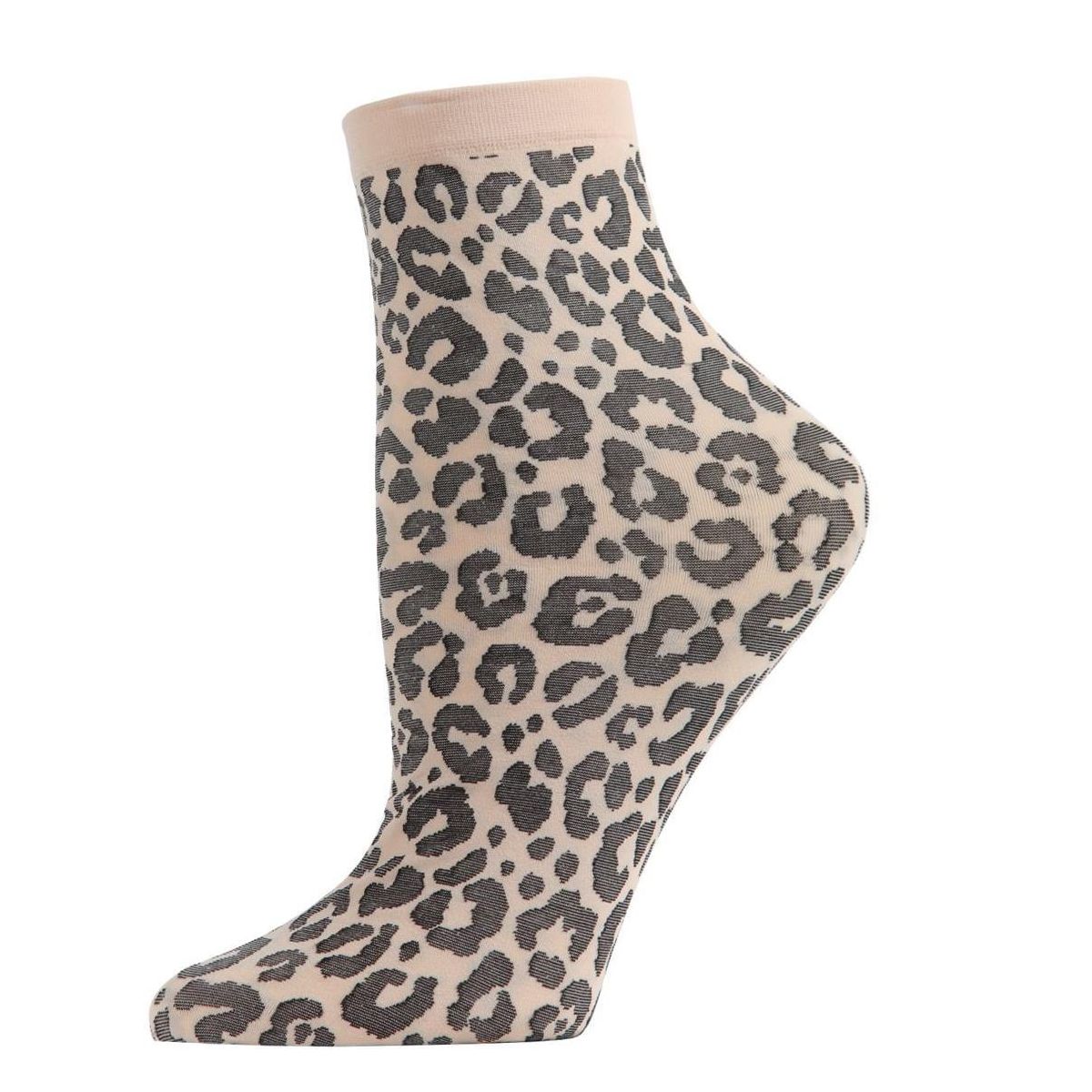 Memoi Women's Classic Wild Leopard Print Anklet Sock - thumbnail 4