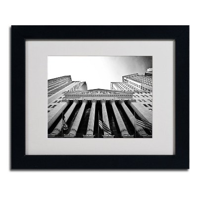 Trademark Fine Art -Yale Gurney 'The New York Stock Exchange' Matted Framed