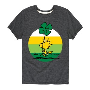Boys' - Peanuts - Woodstock Shamrock Short Sleeve Graphic T-Shirt - 1 of 4