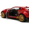 2016 Chevrolet Camaro Red Metallic and Gold and Iron Man Diecast Figure "The Avengers" 1/32 Diecast Model Car by Jada - 4 of 4