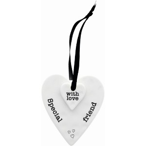 Pavilion Gift Company - Special Friend  - 3" Ceramic Keepsake Heart Plaque - Wall Sign Panels - 1 of 4