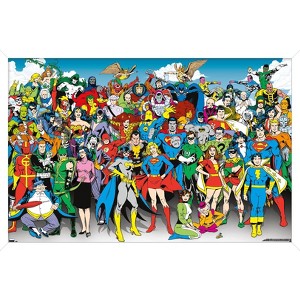 Trends International DC Comics - The Lineup Framed Wall Poster Prints - 1 of 4