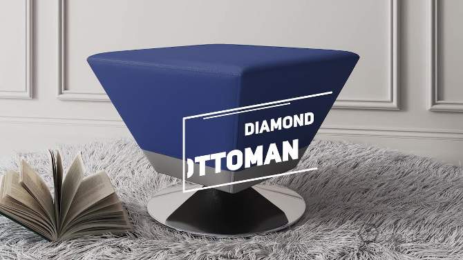 Diamond Swivel Ottoman - Manhattan Comfort, 2 of 5, play video
