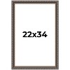 PosterPalooza | Ornate Black Picture Frame - UV Acrylic, Foam Board Backing, Hanging Hardware - 2 of 4