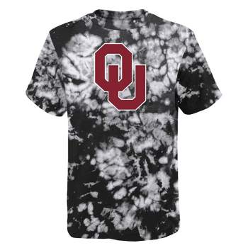 NCAA Oklahoma Sooners Boys' Black Tie Dye T-Shirt