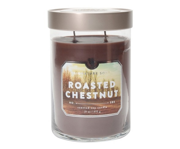 21oz X-Large Jar 2-Wick Candle Roasted Chestnut - Signature Soy