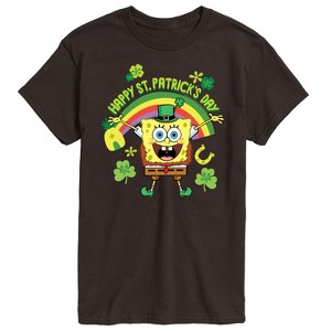 Men's - SpongeBob Squarepants - Happy St. Patricks Day Short Sleeve Graphic T-Shirt - 1 of 4