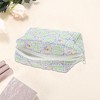 Unique Bargains Floral Quilting Makeup Bag Green 1 Pc - 3 of 3