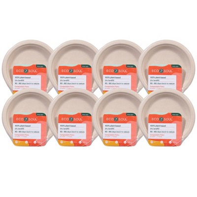 Ecosoul 6" Round Plates - Case of 8/20 ct