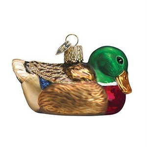 Old World Christmas Blown Glass Ornament for Christmas Tree, Mallard - 1 of 4
