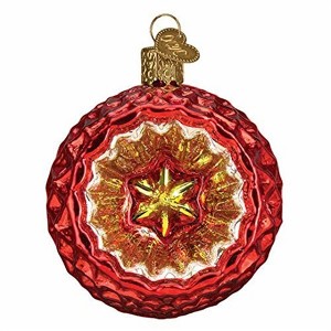 Old World Christmas Blown Glass Ornament for Christmas Tree, Faceted Crimson Reflection - 1 of 4