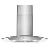 Cosmo COS-668WRC75-DL 30 in. Vista Collection 380 CFM Ductless Wall Mount Range Hood, Button Controls, LED Lights, Stainless Steel - 4 of 4