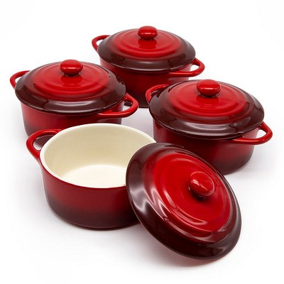Kook Mini Casserole Dishes, 12 oz, Set of 4