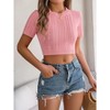 Clearlove Women's Short Sleeve Cardigan Knit Shrug Button Down Lightweight - 4 of 4