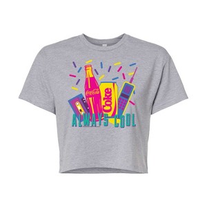 Women's - Coca-Cola - 90's Retro Style Cropped Graphic T-Shirt - 1 of 4