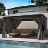 Lausaint Home 10'X13' Patio Steel Gazebo - 3 of 4
