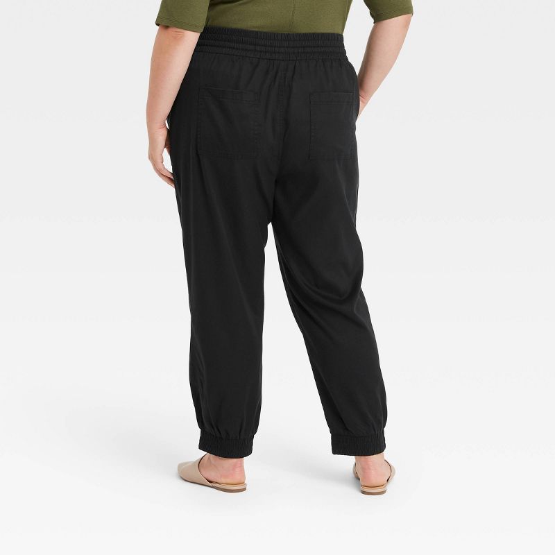 Women's High-Rise Woven Ankle Jogger Pants - A New Day™, 2 of 10