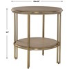 Uttermost Elise Round Brass Side Table - 3 of 4