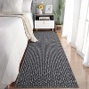 Acekool 5x7 Washable Braided Print Area Rug, Non-Slip Modern Soft Carpet, Stain Resistant Low Pile Throw Rug for Living Room, Bedroom - 2 of 4