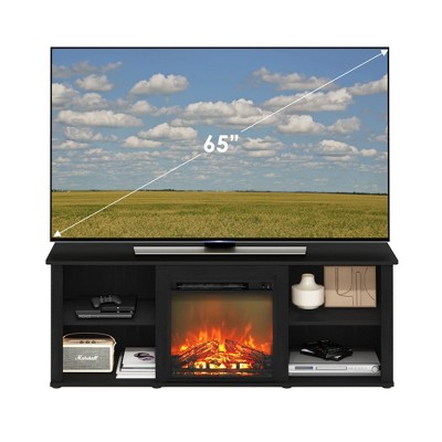 Americano Electric Fireplace TV Stand with Adjustable Shelves