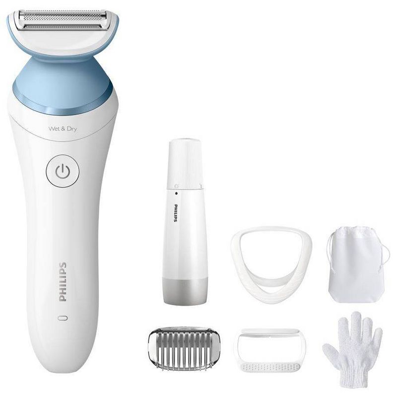 Philips Series 8000 Wet &#38; Dry Women&#39;s Rechargeable Electric Shaver with Facial Hair Remover - BRL166/91, 1 of 20