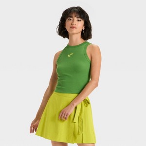 Women's Slim Fit Knit Tank Top - A New Day™ - 1 of 4