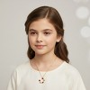 Guili 14K Gold Plated with Graceful Heart Charms Radiant Pendant Necklace For Kids - 3 of 3