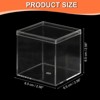 Unique Bargains Square Cube Clear Acrylic Box with Lid for Candy Tiny Jewelry Display - 2 of 4